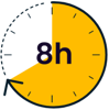 8h